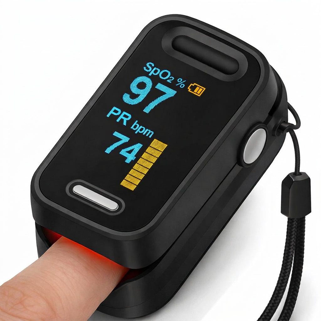 Fingertip Pulse Oximeter | Digital SpO₂ & Pulse Rate Monitor