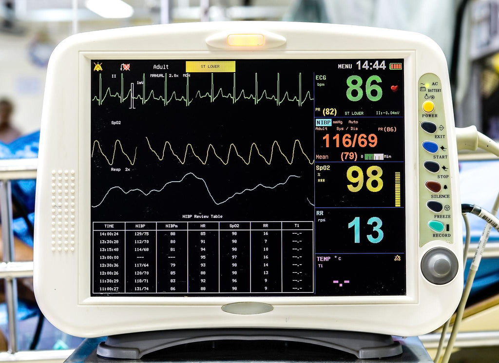 ICU Multiparameter Patient Monitor | ECG, SpO₂, NIBP & Vital Signs