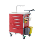 Emergency Crash Cart | Hospital Resuscitation Trolley with Drawers