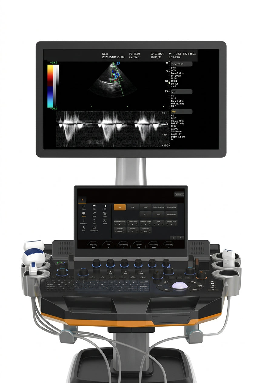 Cart-Based Colour Doppler Ultrasound Machine | Diagnostic Imaging System