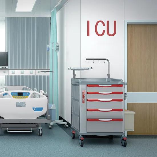 Emergency Crash Cart | Hospital Resuscitation Trolley with Drawers