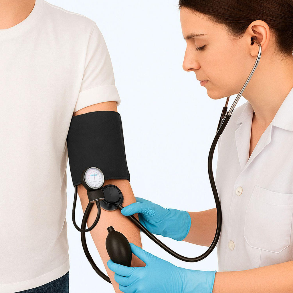 Manual Blood Pressure Monitor | Aneroid Sphygmomanometer with Arm Cuff